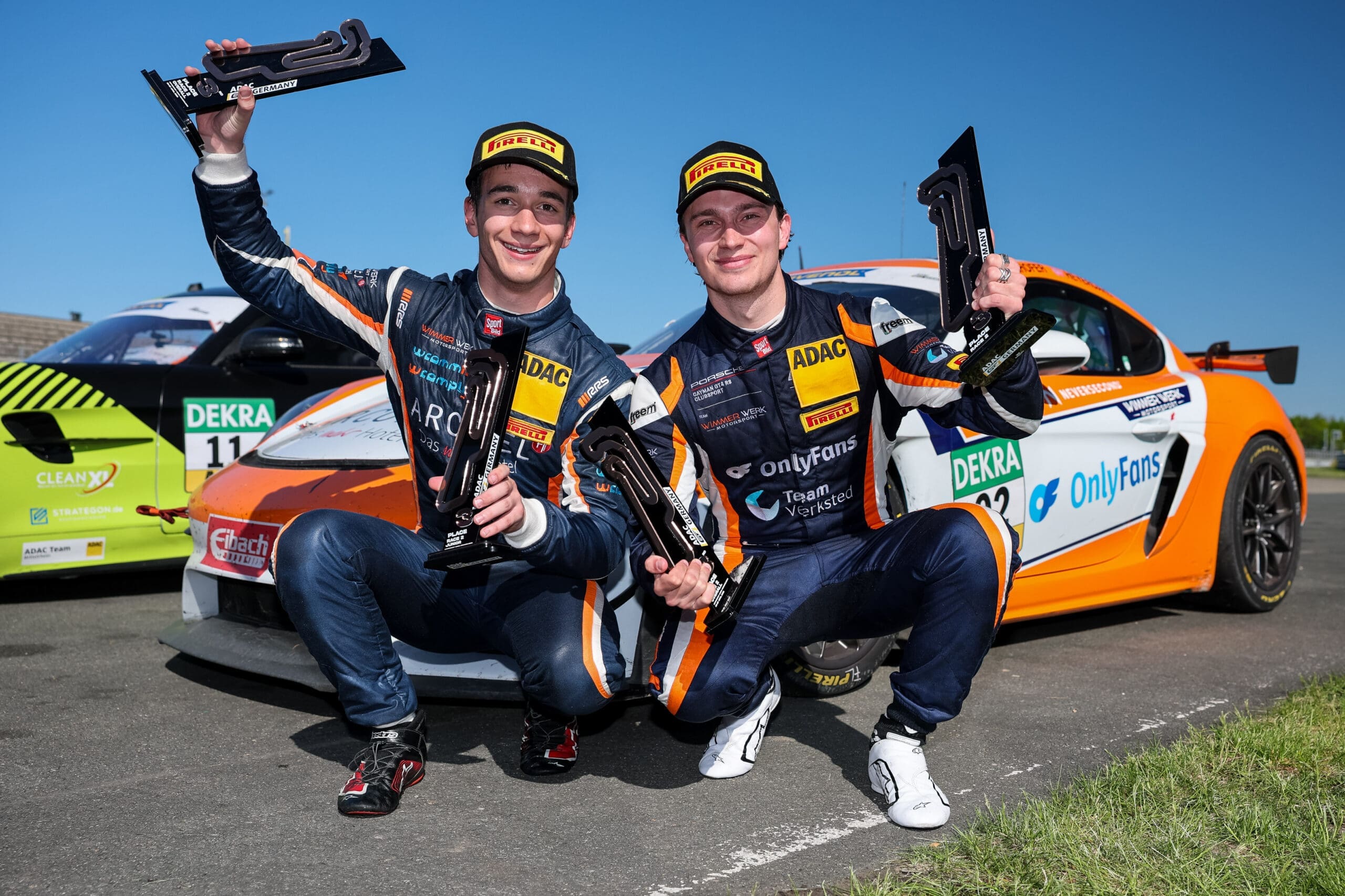 Race Car Drivers exercising